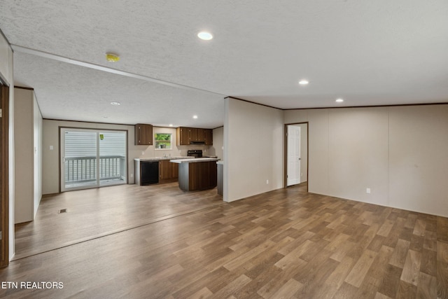 4001 Lilac Ave, Knoxville, TN 37914 - unfurnished living room featuring light wood-style floors and recessed lighting