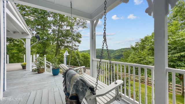 157 Wildcat Hollow Rd, New Tazewell, TN 37825 - view of wooden deck