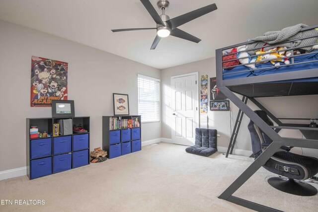 160 Brentwood Pl, Lenoir City, TN 37772 - bedroom with carpet floors, baseboards, and ceiling fan