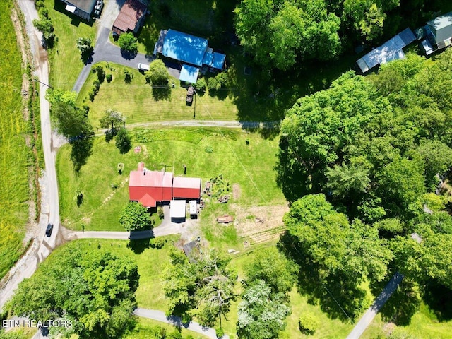 180 Stevenson Branch Rd, Middlesboro, KY 40965 - aerial view of property and surrounding area with rural landscape