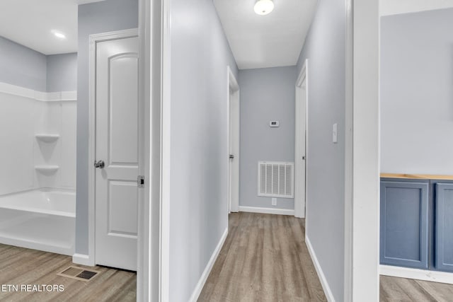 3694 Hickory Valley Rd, Maynardville, TN 37807 - hallway with wood finished floors and baseboards