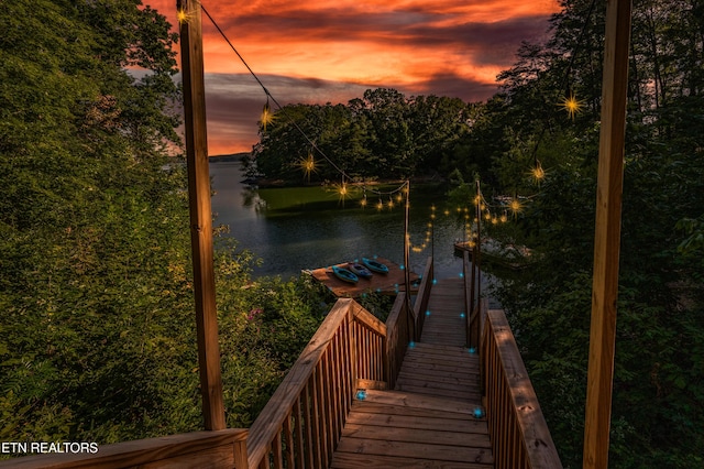 1917 Bootbluff Trl, Dandridge, TN 37725 - water view with a dock