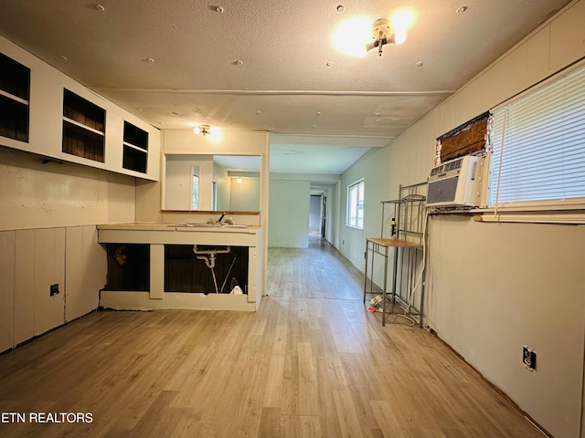 1238 Double S Rd, Dayton, TN 37321 - unfurnished living room with light wood-type flooring and a sink