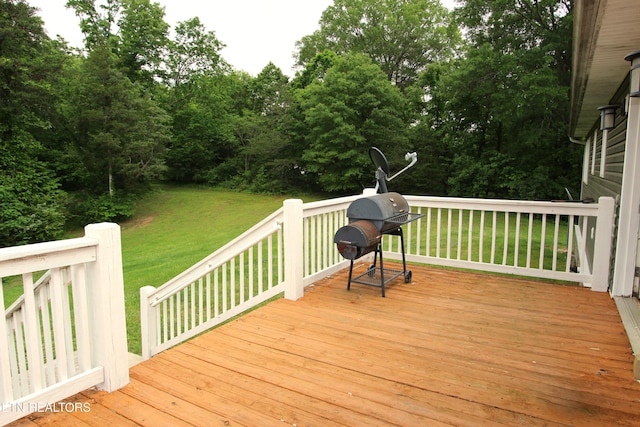 241 Oswego Rd, Jellico, TN 37762 - wooden terrace with a yard