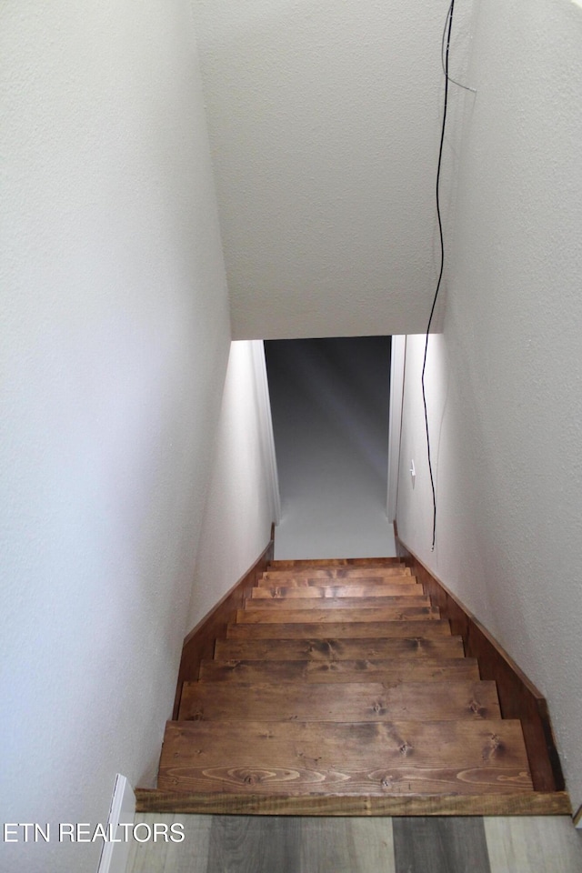 515 Silver Lake Dr, Jamestown, TN 38556 - stairway with wood finished floors