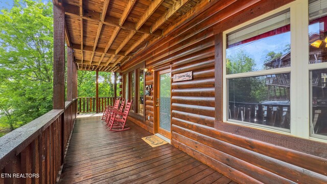 view of deck