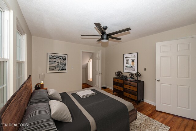 1431 Remsen St, Alcoa, TN 37701 - bedroom with wood finished floors, baseboards, and a ceiling fan