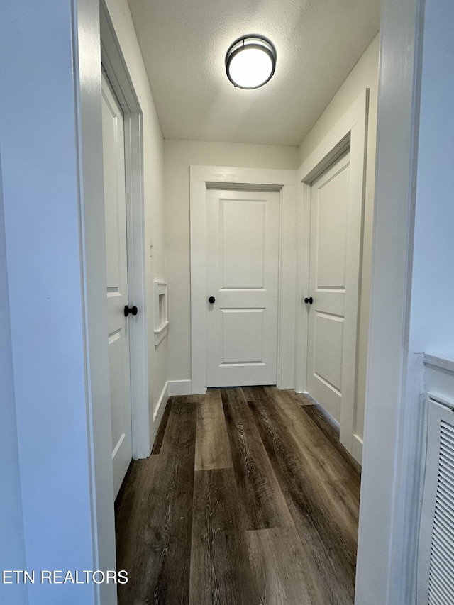 3824 Catalpa Ave, Knoxville, TN 37914 - hallway with dark wood finished floors and a textured ceiling
