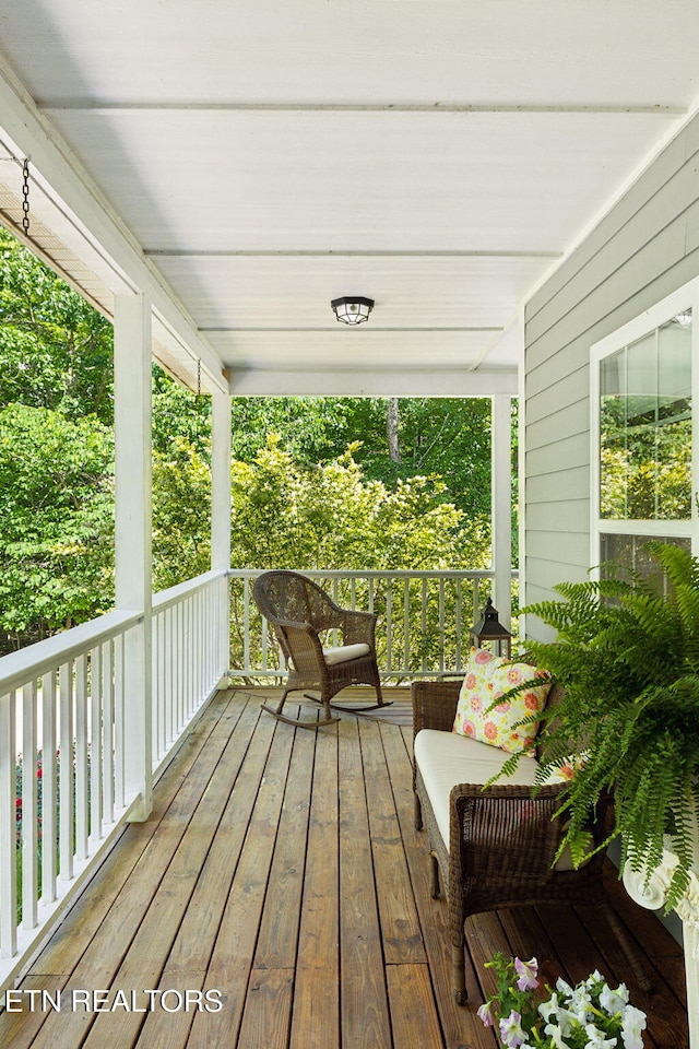 221 Stony Rock Ln, Jacksboro, TN 37757 - view of wooden porch