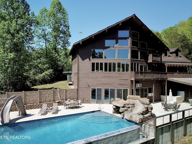 189 Bridle Way, Speedwell, TN 37870 - rear view of property with a patio, cooling unit, and fence