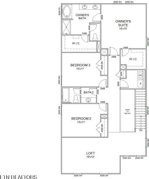 12713 Duckfoot Ln, Farragut, TN 37934 - property floor plan