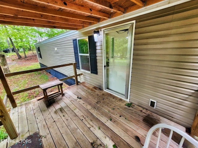 334 Corrington Ln, Lafollette, TN 37766 - view of wooden deck