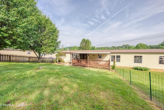 310 Abbott Rd, Lenoir City, TN 37771 - rear view of property featuring a wooden deck