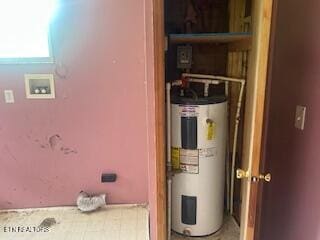 154 Spruce Pine Rd, Mooresburg, TN 37811 - utility room featuring electric water heater