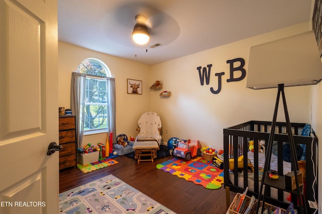 348 Willie D Dr, Jefferson City, TN 37760 - bedroom with wood finished floors and ceiling fan