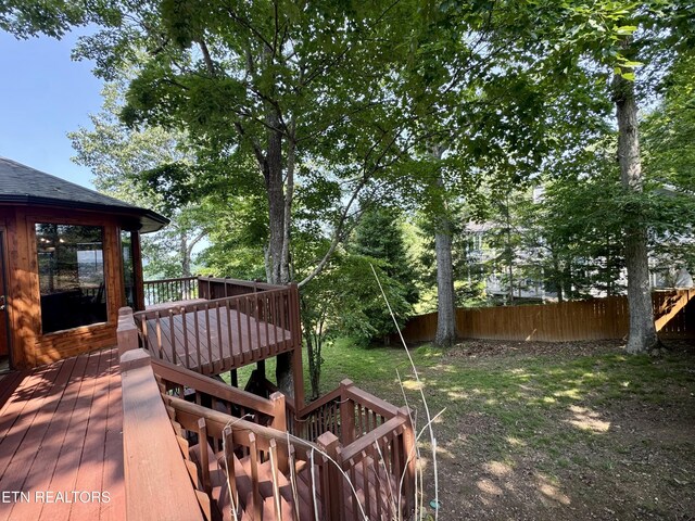 1186 Deerfield Way, Lafollette, TN 37766 - view of yard with a deck
