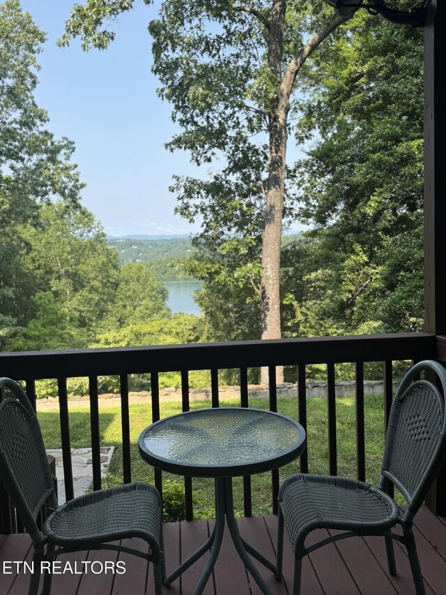 1186 Deerfield Way, Lafollette, TN 37766 - balcony featuring a water view