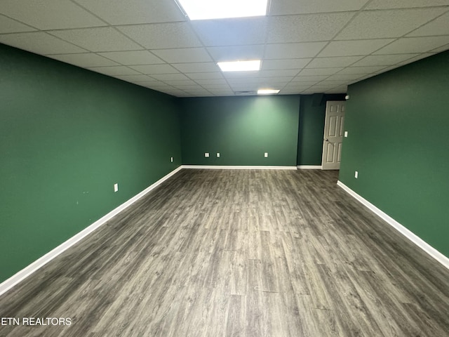 211 Jamie St, Maynardville, TN 37807 - finished below grade area featuring wood finished floors, a paneled ceiling, and baseboards