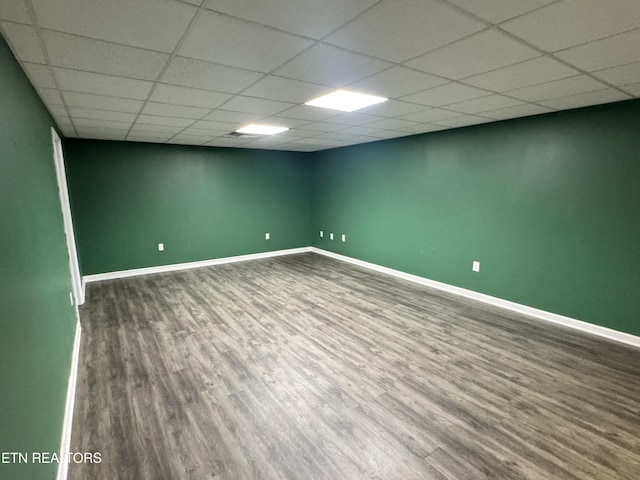 211 Jamie St, Maynardville, TN 37807 - unfurnished room with wood finished floors, baseboards, and a paneled ceiling