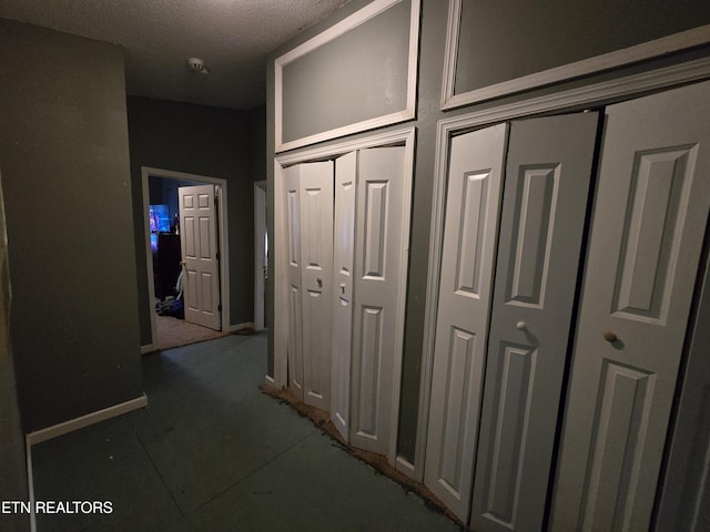 291 Tall Oaks Dr, Pennington Gap, VA 24277 - hall with a textured ceiling and baseboards