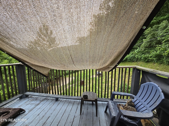 291 Tall Oaks Dr, Pennington Gap, VA 24277 - deck with a lawn