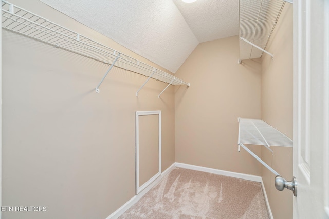 1051 Nod St, Knoxville, TN 37932 - spacious closet with carpet and vaulted ceiling