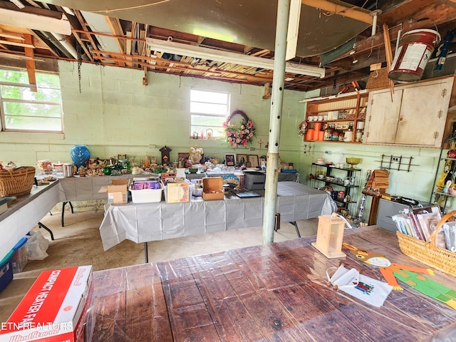 1711 Rocky Branch Rd, Rutledge, TN 37861 - below grade area featuring concrete block wall