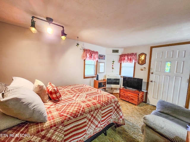 1711 Rocky Branch Rd, Rutledge, TN 37861 - bedroom featuring heating unit and carpet flooring