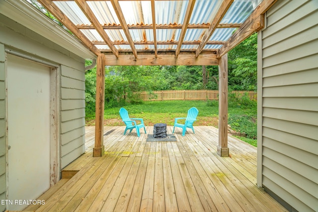 4051 Sutherland Ave, Knoxville, TN 37919 - view of wooden deck