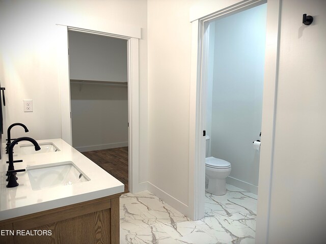 1146 Moodyville Loop, Byrdstown, TN 38549 - bathroom with marble finish floors and double vanity