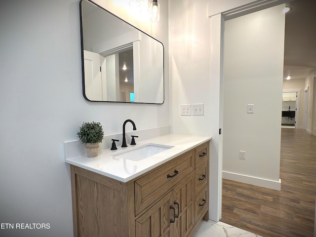 1146 Moodyville Loop, Byrdstown, TN 38549 - bathroom featuring vanity and wood finished floors