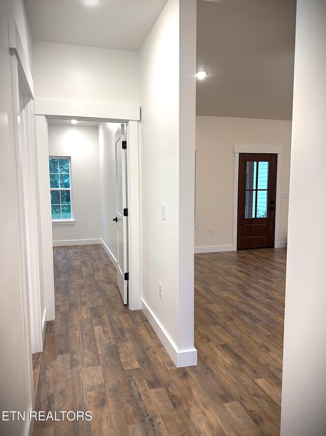 1146 Moodyville Loop, Byrdstown, TN 38549 - corridor featuring dark wood finished floors and baseboards
