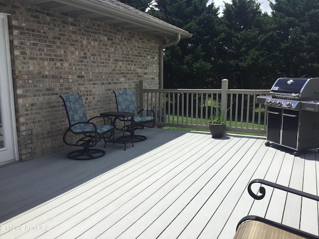 1018 Southwind Cir, Dandridge, TN 37725 - wooden deck featuring a grill