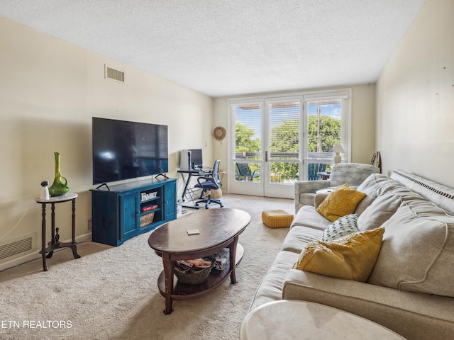 203 Regal Tower, Maryville, TN 37804 - living room with carpet and a textured ceiling