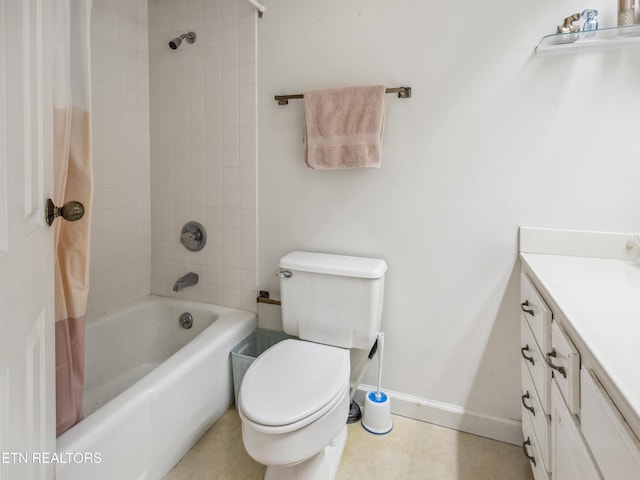 203 Regal Tower, Maryville, TN 37804 - full bath featuring vanity, shower / bath combination with curtain, toilet, and baseboards