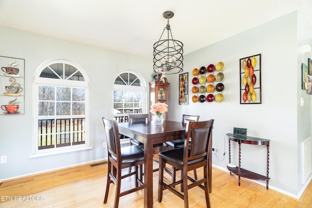 410 Railey Ln, Huntsville, TN 37756 - dining space with light wood-style flooring and baseboards