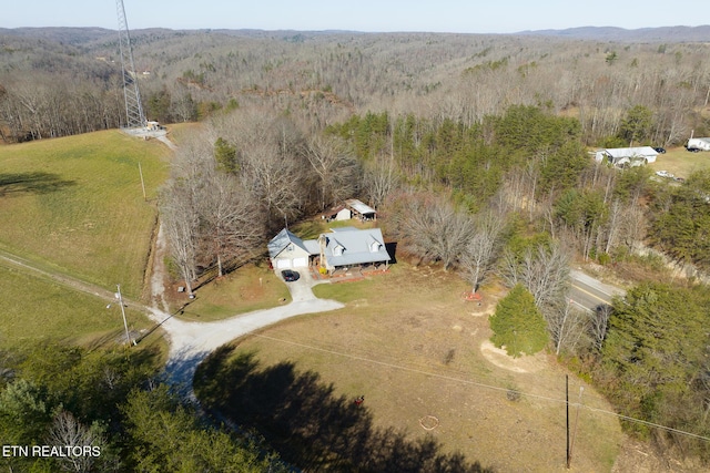 410 Railey Ln, Huntsville, TN 37756 - view from above of property featuring a forest
