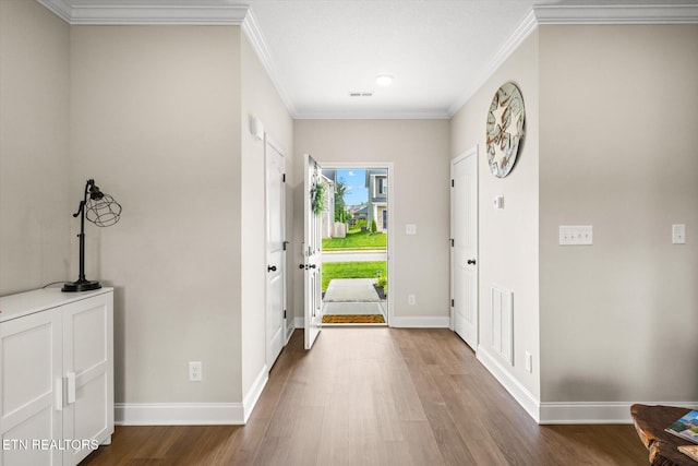 2516 Lemon Berry St, Knoxville, TN 37932 - foyer with wood finished floors, crown molding, and baseboards