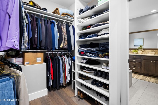 119 Pointe Summit Dr, Greenback, TN 37742 - walk in closet with wood finished floors