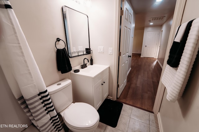 1799 Baker Hwy, Huntsville, TN 37756 - full bath with toilet, vanity, tile patterned flooring, and recessed lighting