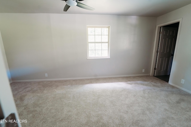 1799 Baker Hwy, Huntsville, TN 37756 - spare room featuring ceiling fan, carpet flooring, and baseboards