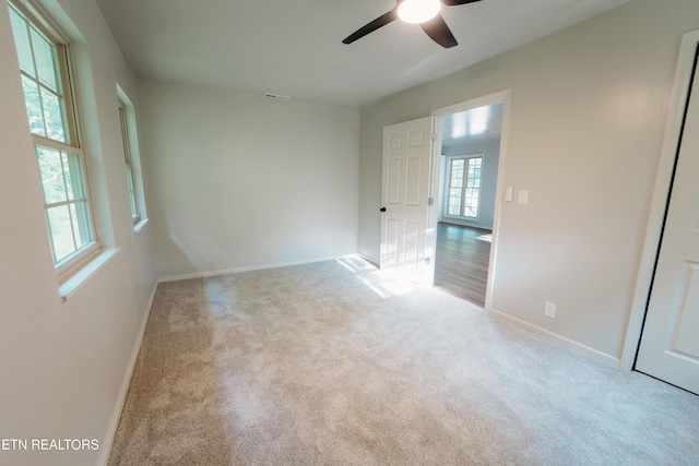 1799 Baker Hwy, Huntsville, TN 37756 - carpeted empty room with ceiling fan and baseboards