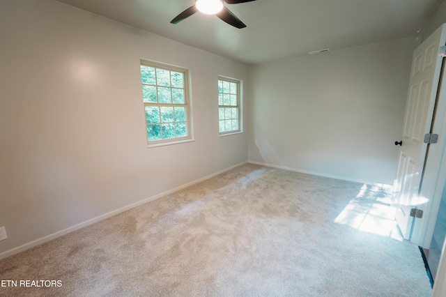 1799 Baker Hwy, Huntsville, TN 37756 - spare room with carpet floors, ceiling fan, and baseboards
