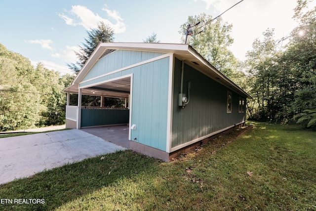 1799 Baker Hwy, Huntsville, TN 37756 - view of home's exterior featuring a yard
