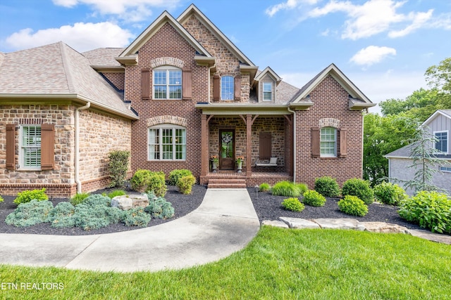 436 Silent River Ln, Loudon, TN 37774 - view of front facade with brick siding and a shingled roof