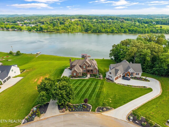 436 Silent River Ln, Loudon, TN 37774 - view from above of property featuring a large body of water
