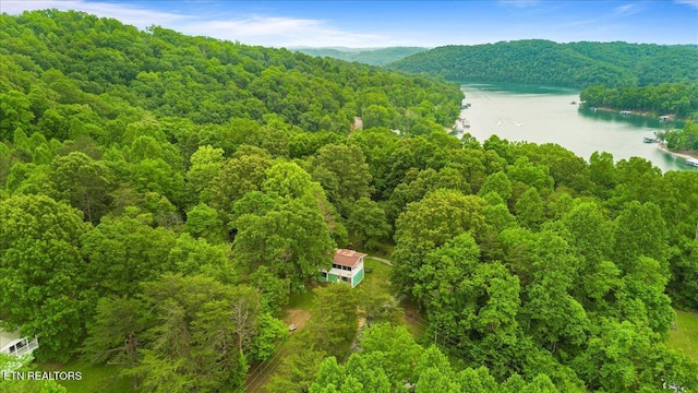 157 Chestnut Cir, Lafollette, TN 37766 - drone / aerial view of a large body of water and a heavily wooded area