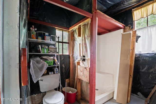 157 Chestnut Cir, Lafollette, TN 37766 - bathroom with a stall shower and toilet