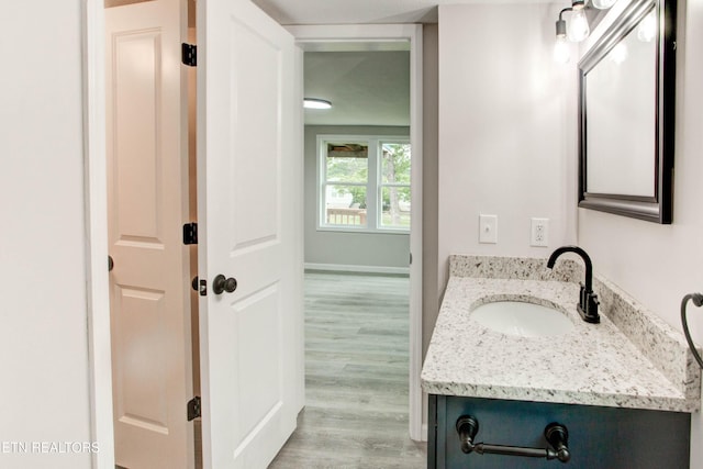168 Misty Mountain Dr, Maryville, TN 37803 - bathroom with wood finished floors and vanity