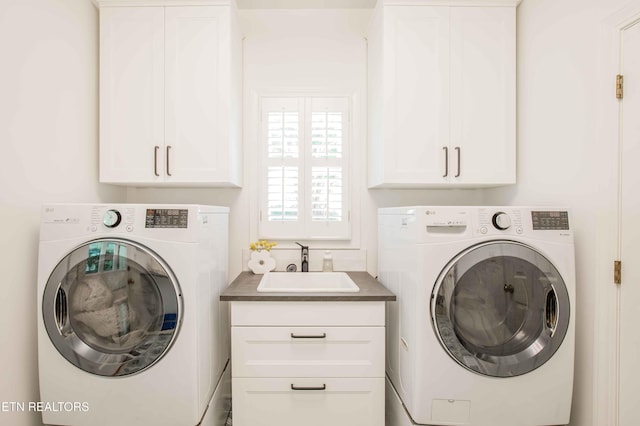 129 Whippoorwill Dr, Oak Ridge, TN 37830 - laundry room with cabinet space and independent washer and dryer